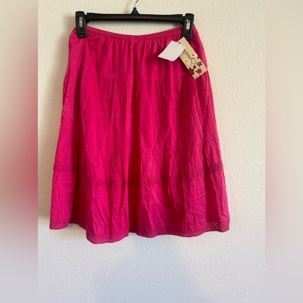 NWT Speechless XL Stretch Pull on Pink cotton skirt
